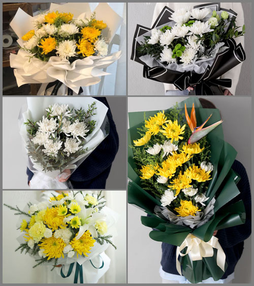 重庆开州区九龙山镇白事花束代送